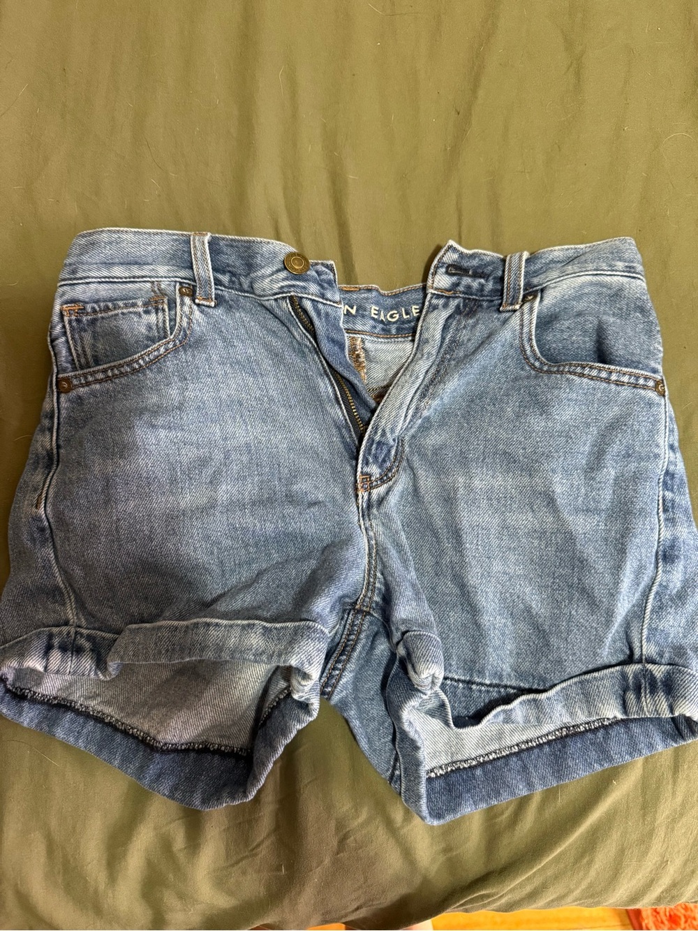 American Eagle Outfitters Light Blue Denim Jean Shorts